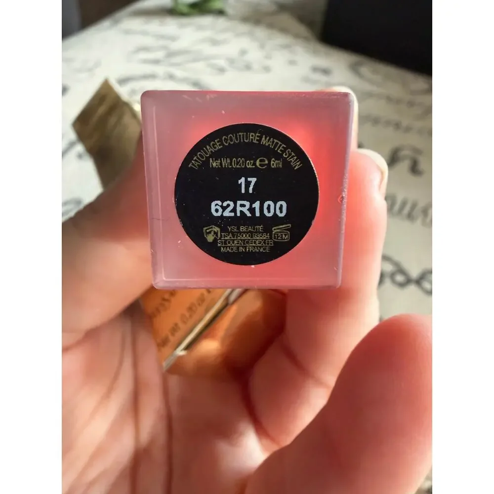 YSl Tatouage Couture Matte Stain Shade 17 Unconventional Coral